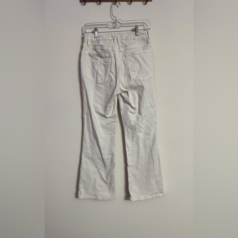 Good American Classic Good Legs Crop Mini Boot Bone 001 Jeans Women's Size 4/27 - Picture 5 of 5